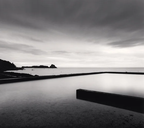 Seascape Minimalist High Contrast Serene Mysterious Timeless