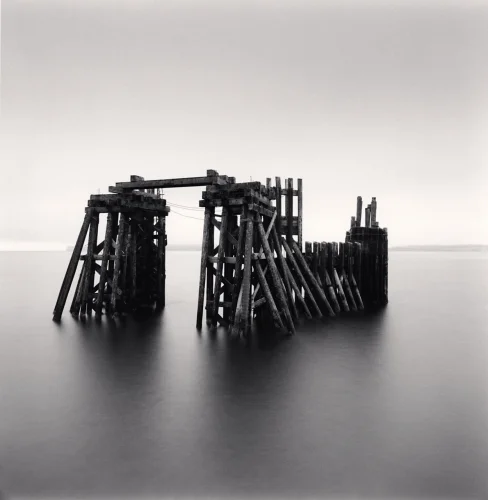 Seascape Minimalist Textured High Contrast Mysterious Atmospheric