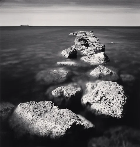 Seascape Rocks Long Exposure Minimalist Mysterious