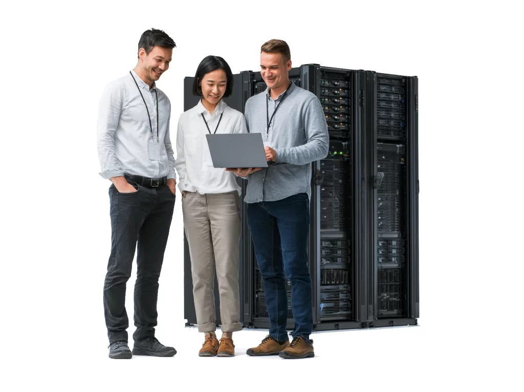 Server Racks Black And Gray Technology
