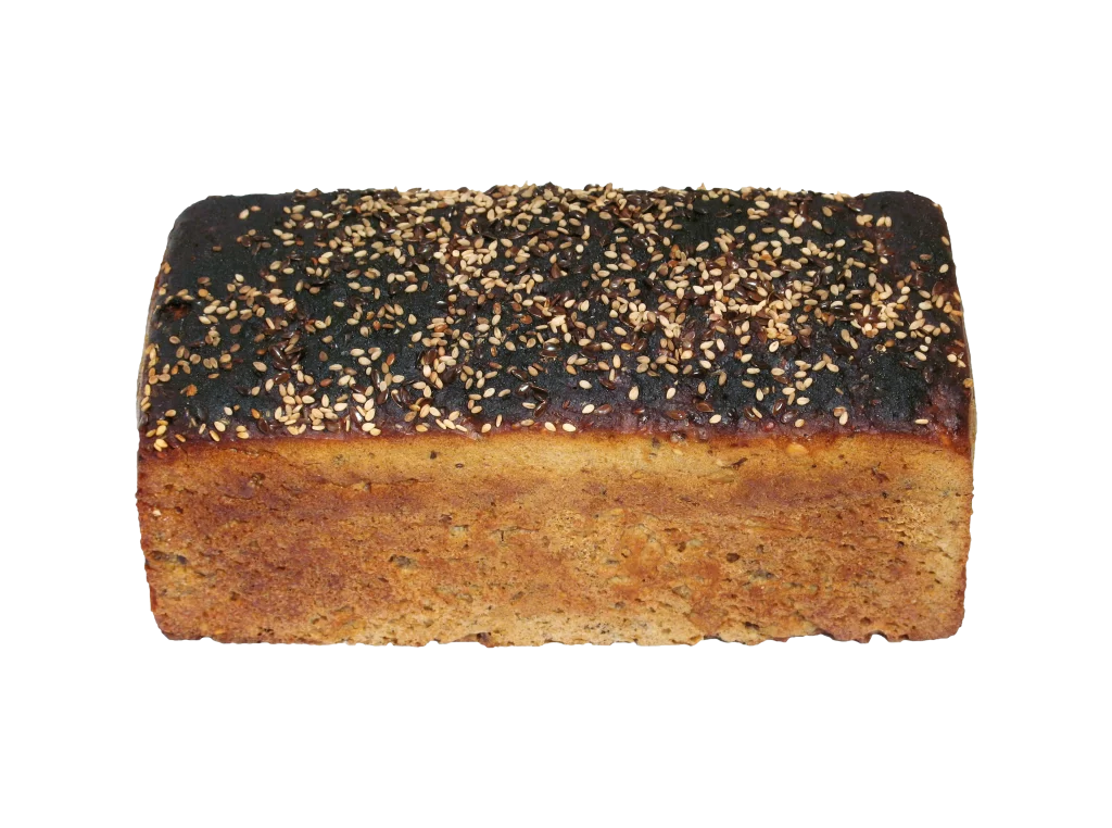 Sesame Seed Rye Bread Dark Crust Grainy Texture