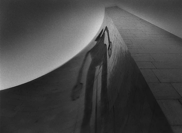 Shadowed Statue High Contrast Mysterious