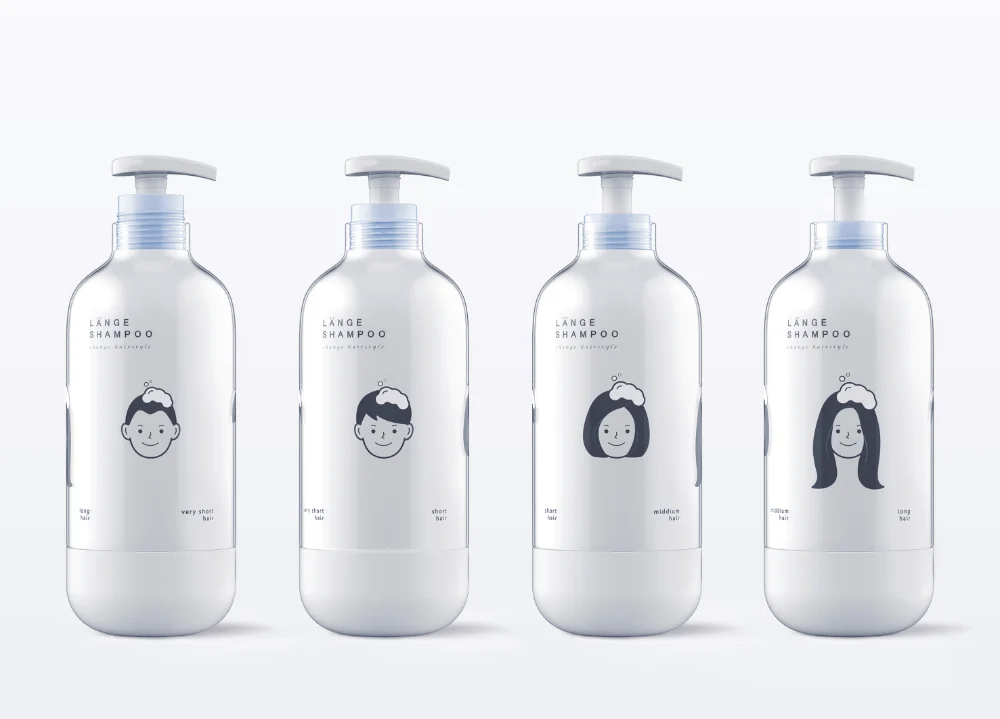 Shampoo Bottle White Pump Illustration Haircare