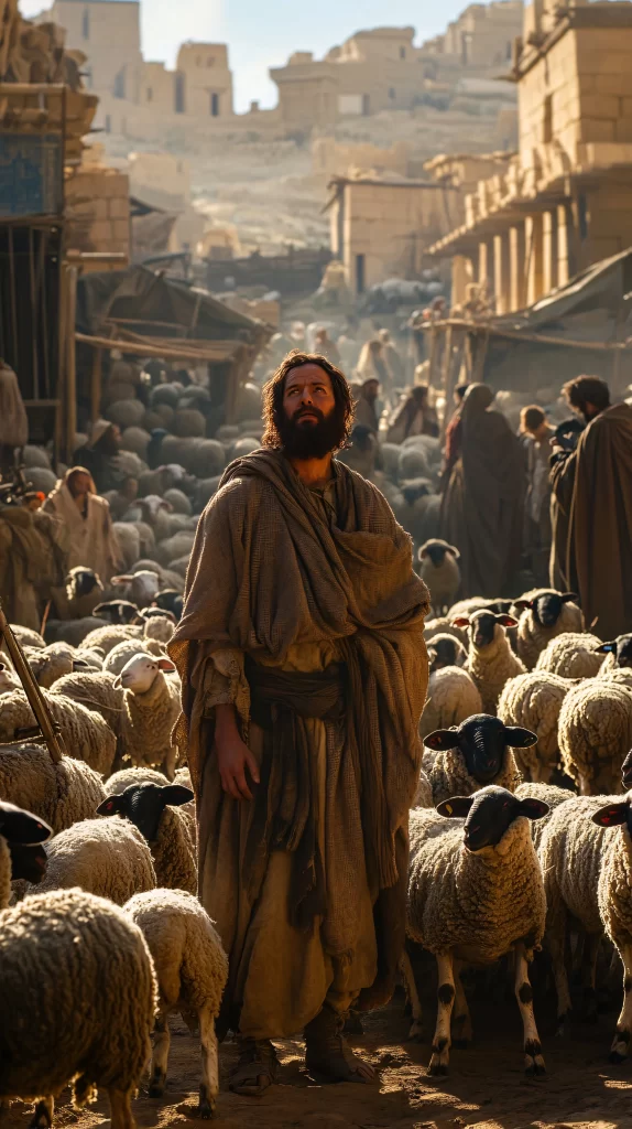 Sheep Market Brown Earth Crowd