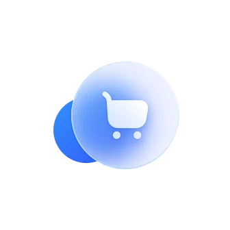 Shopping Cart Icon Blue