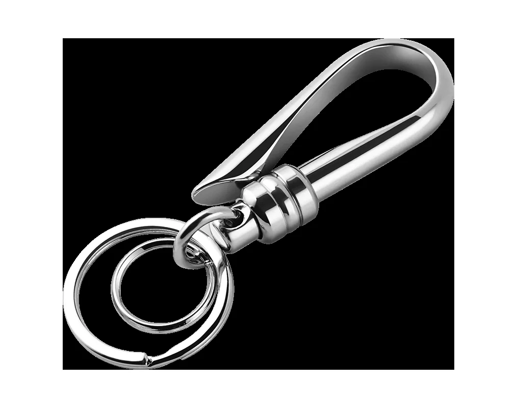 Silver Metal Keychain Shiny Metallic Key