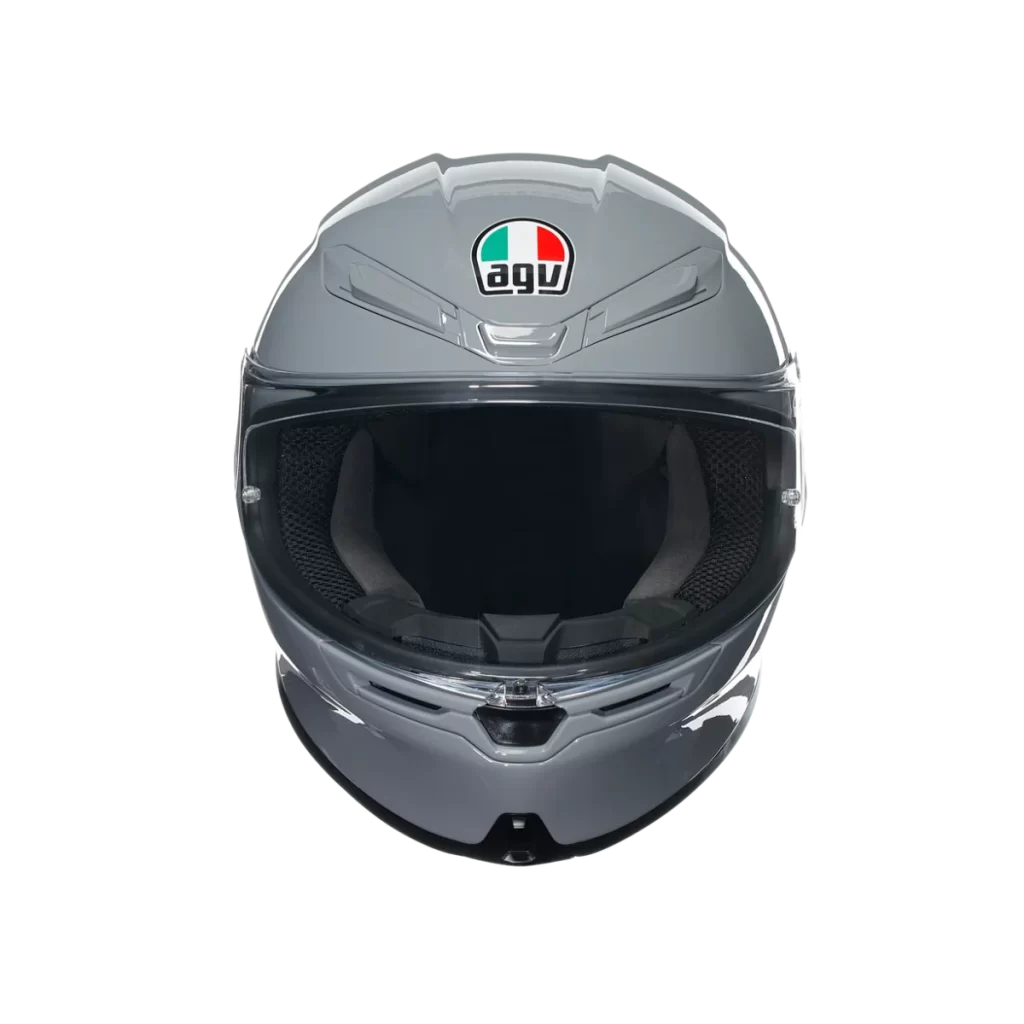 Silver Motorcycle AGV Helmet Protective Gear
