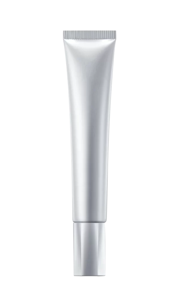 Silver Tube Metallic Cylindrical