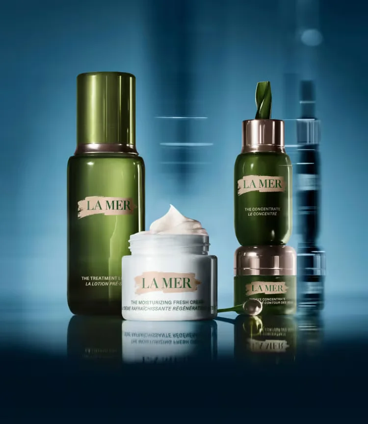 Skincare Cream Display Blue La Mer