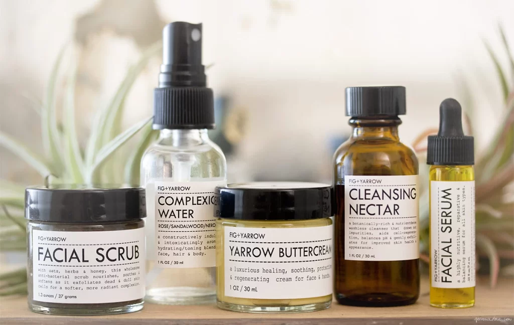 Skincare Products Natural Ingredients Aesthetic Organic