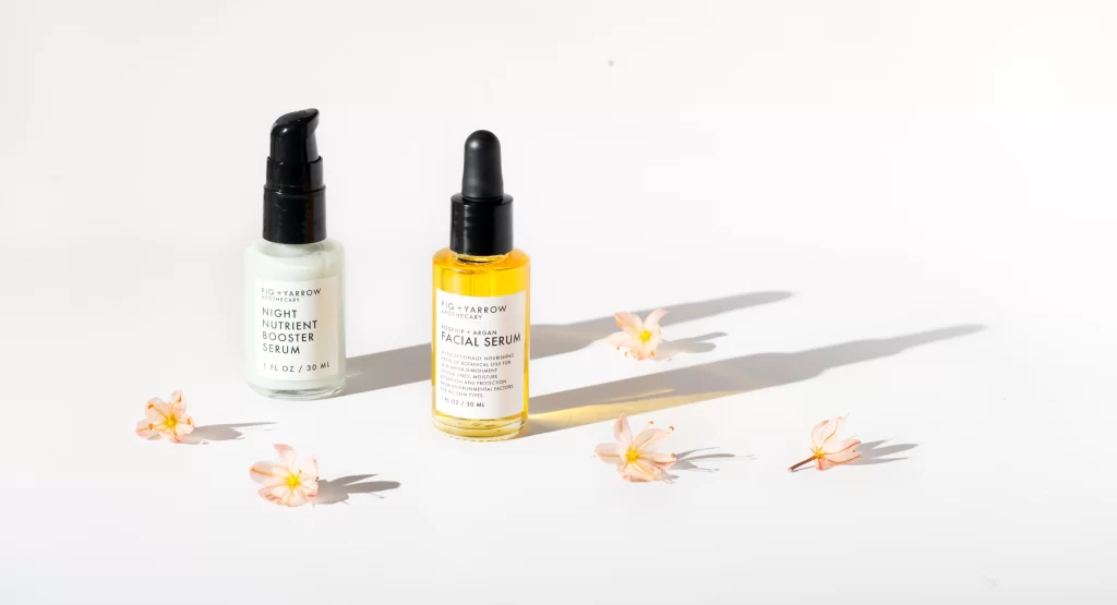 Skincare Products White Yellow Natural