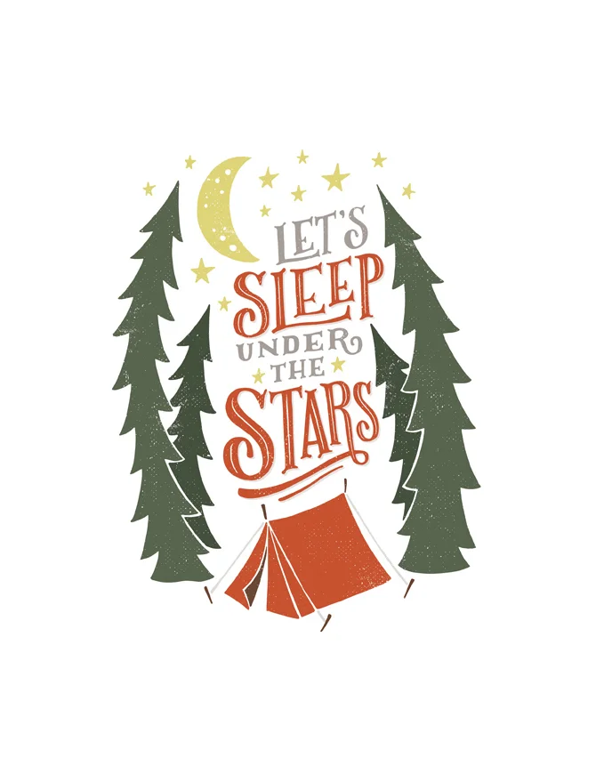 Sleep Under Stars Red Green Tent