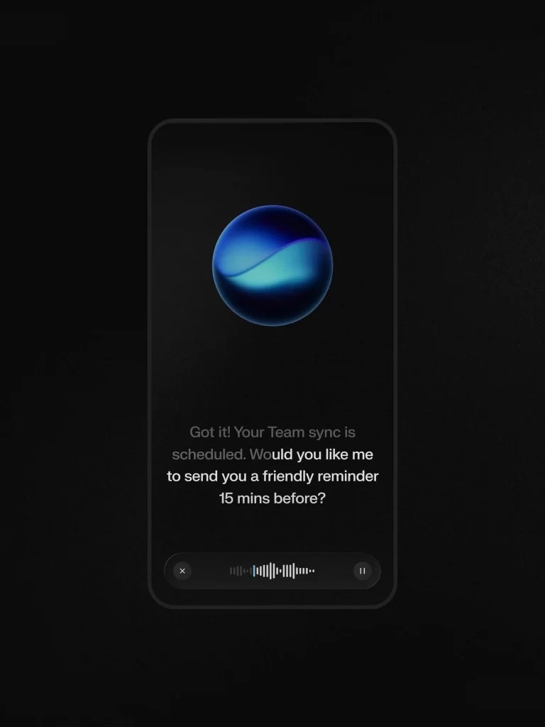Smartphone Digital Assistant Reminder Scheduling Interface