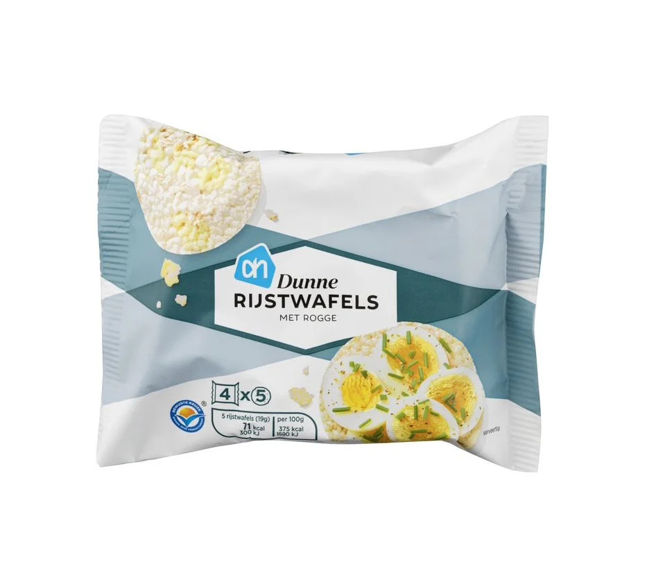 Snack Blue White Dunne Rijstwafels Met