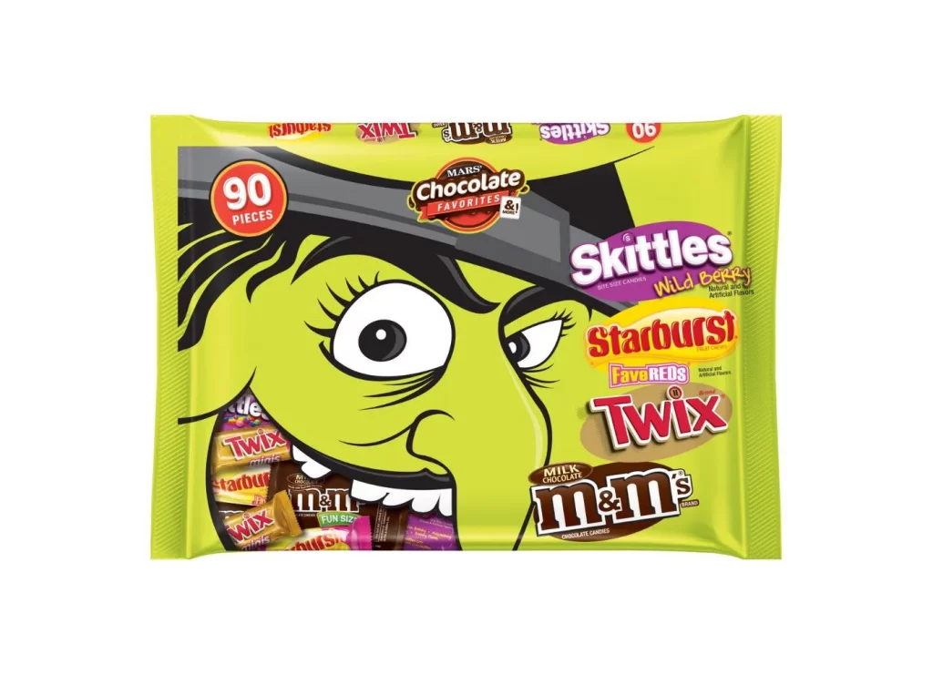 Snack Green Mars Chocolate Skittles Wild