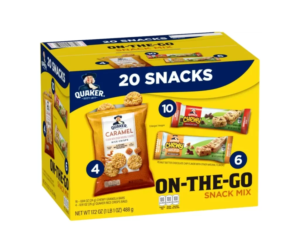 Snack Mix Yellow Blue On The