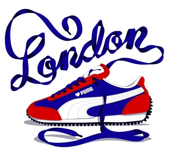 Sneaker Blue Red White Sporty