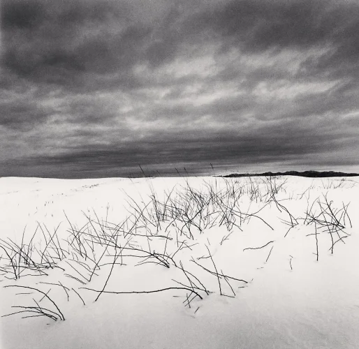 Snowy Landscape Dramatic Textured High Contrast Moody