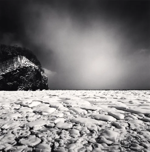 Snowy Landscape Textured High Contrast Mysterious Atmospheric