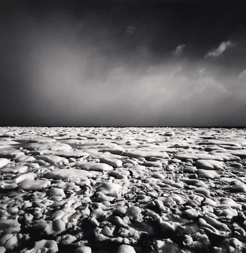 Snowy Landscape Textured High Contrast Dramatic Mysterious Atmospheric