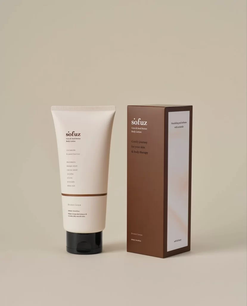 Sofuz Body Lotion Tube Creamy White Simple Skincare