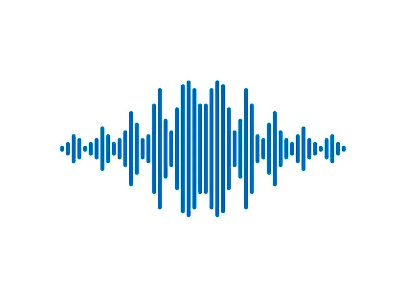 Sound Wave Blue Pattern