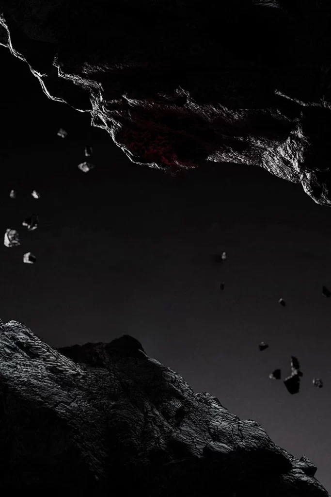 Space Dark Rocky Surreal