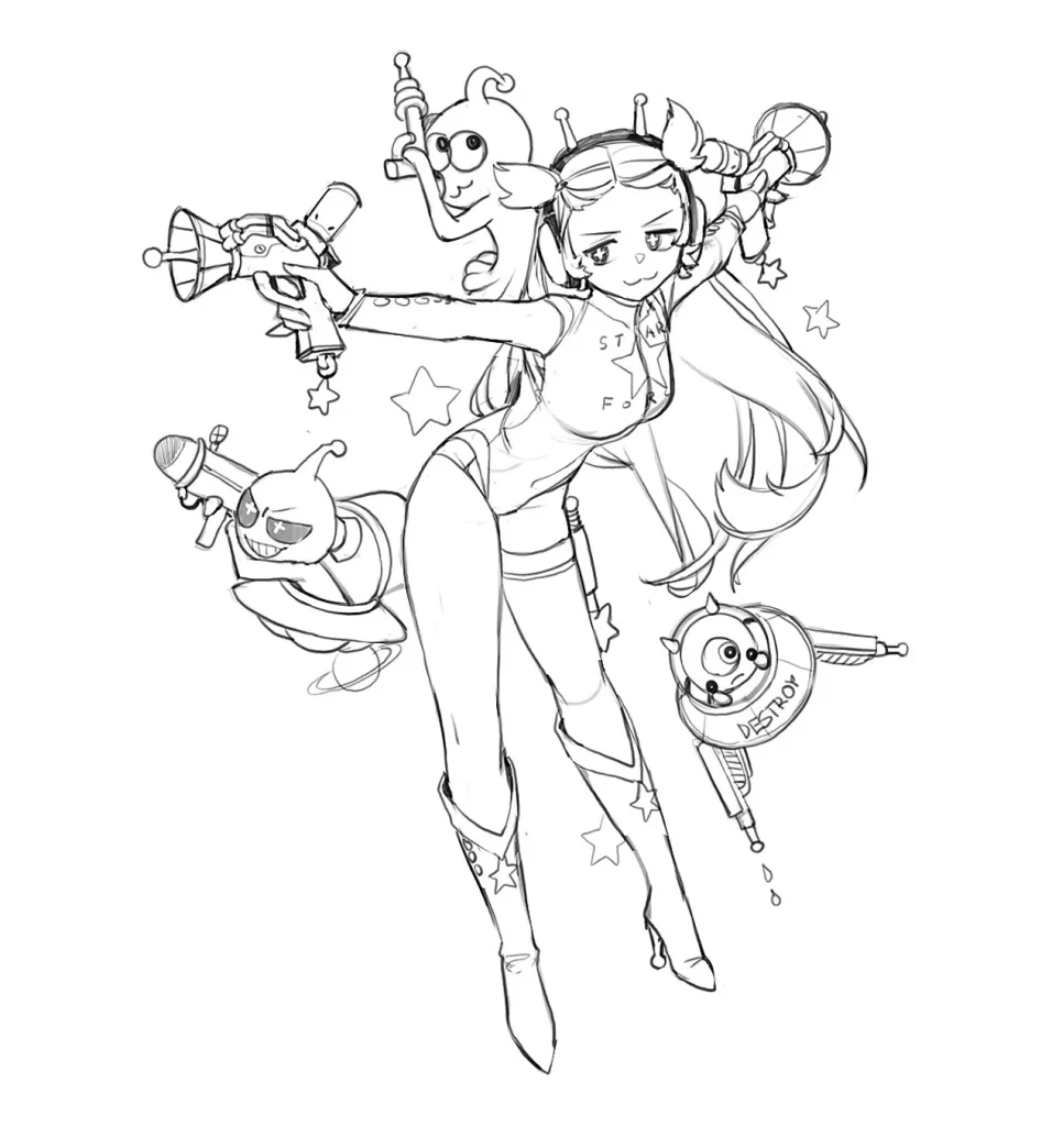Space Heroine Star Sci Fi Adventure