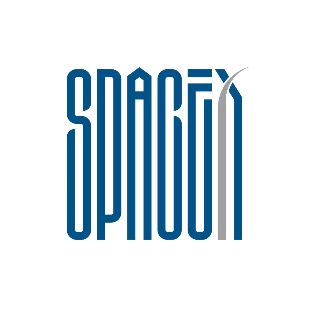 SpaceX Blue White Rocket Launcher