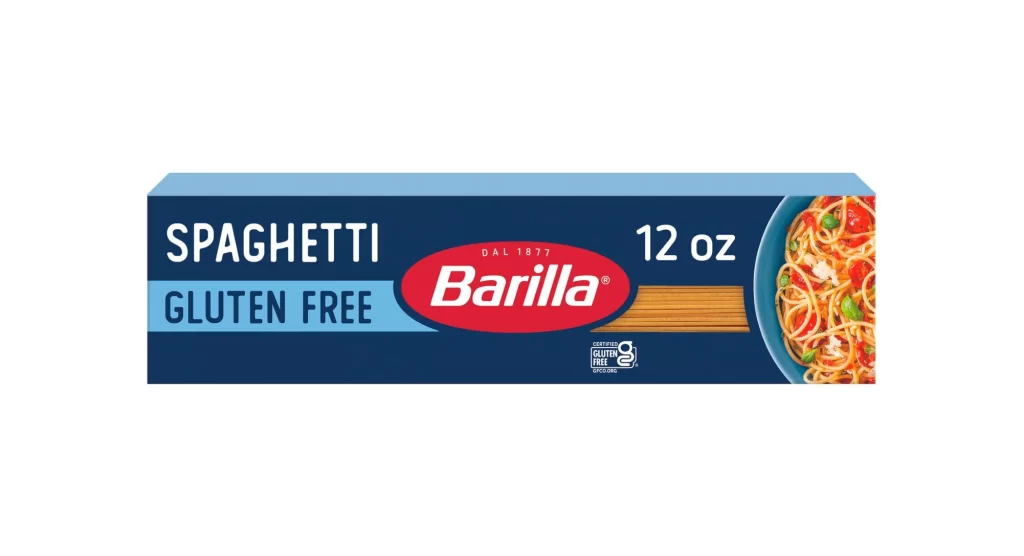 Spaghetti Gluten Free Blue Red White