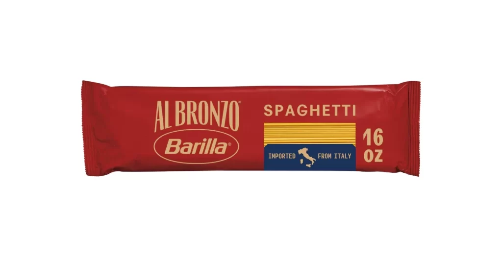 Spaghetti Packaging Red Gold