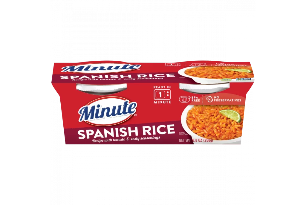 Spanish Rice Red White Blue Packaging