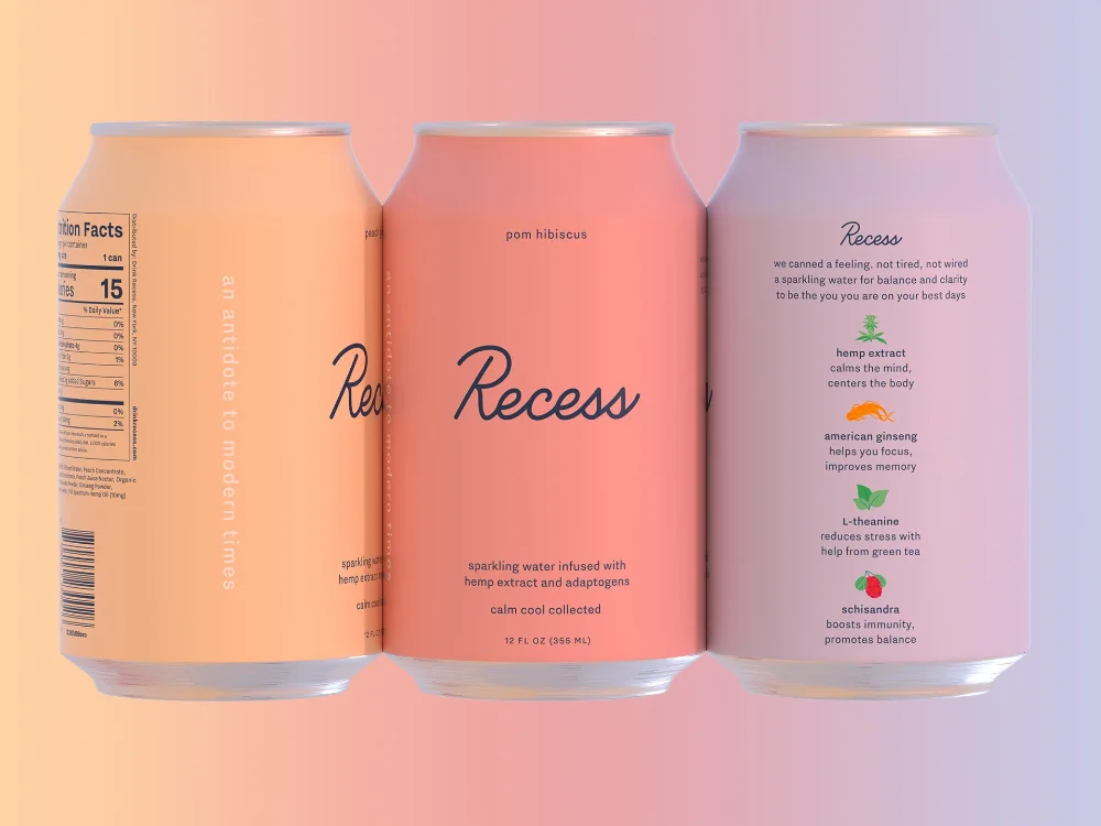 Sparkling Water Can Modern Design Wellness Calm