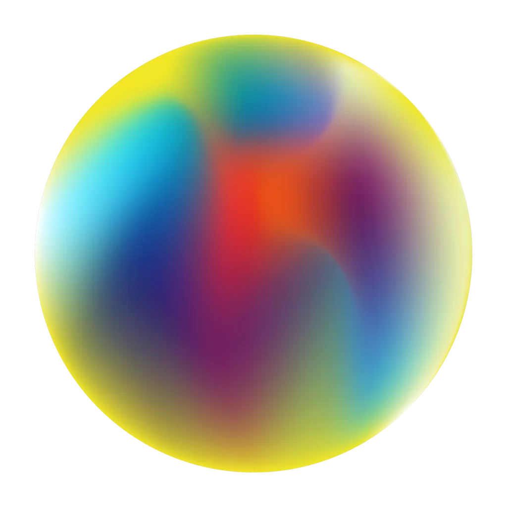 Sphere Multicolored Gradient Abstract