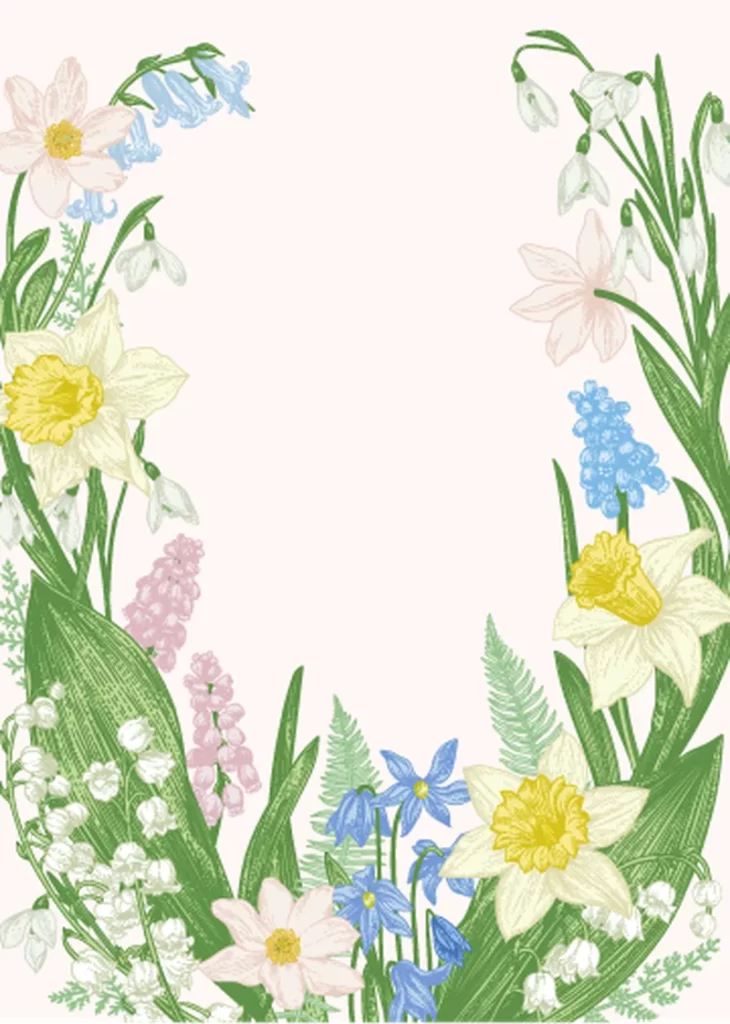 Spring Floral Arrangement Daffodils and Lilies