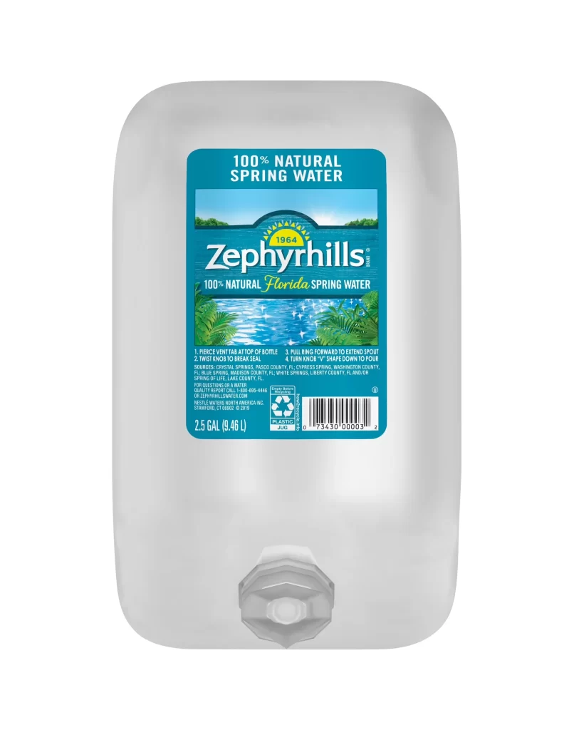 Spring Water Blue White Natural Packaging