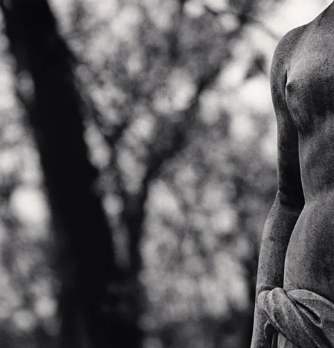 Statue Dramatic Textured High Contrast Mysterious