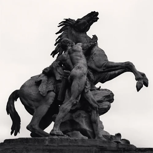 Statue High Contrast Dramatic Textured Mysterious