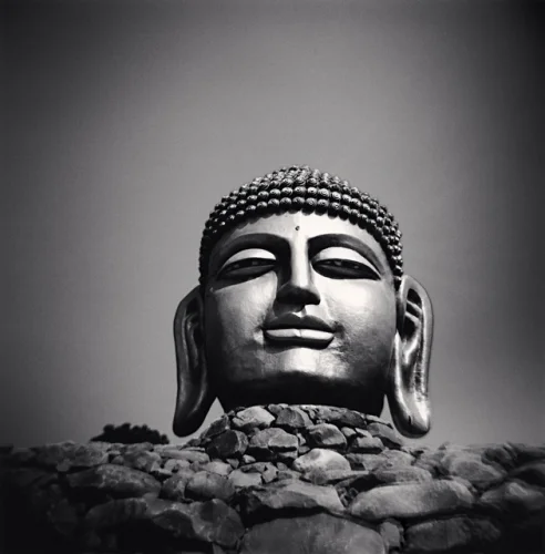 Statue High Contrast Textured Dramatic Mysterious