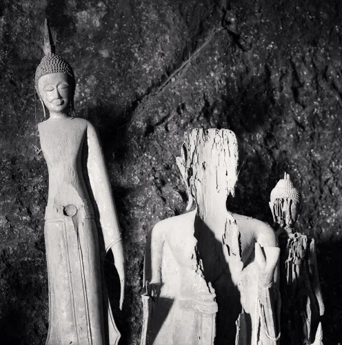 Statue Textured High Contrast Mysterious Atmospheric Timeless