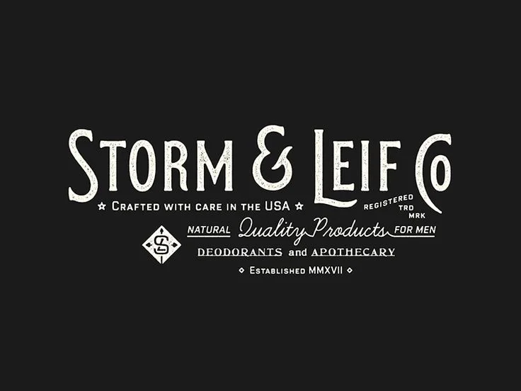 Storm Leif Co White Black Deodorant
