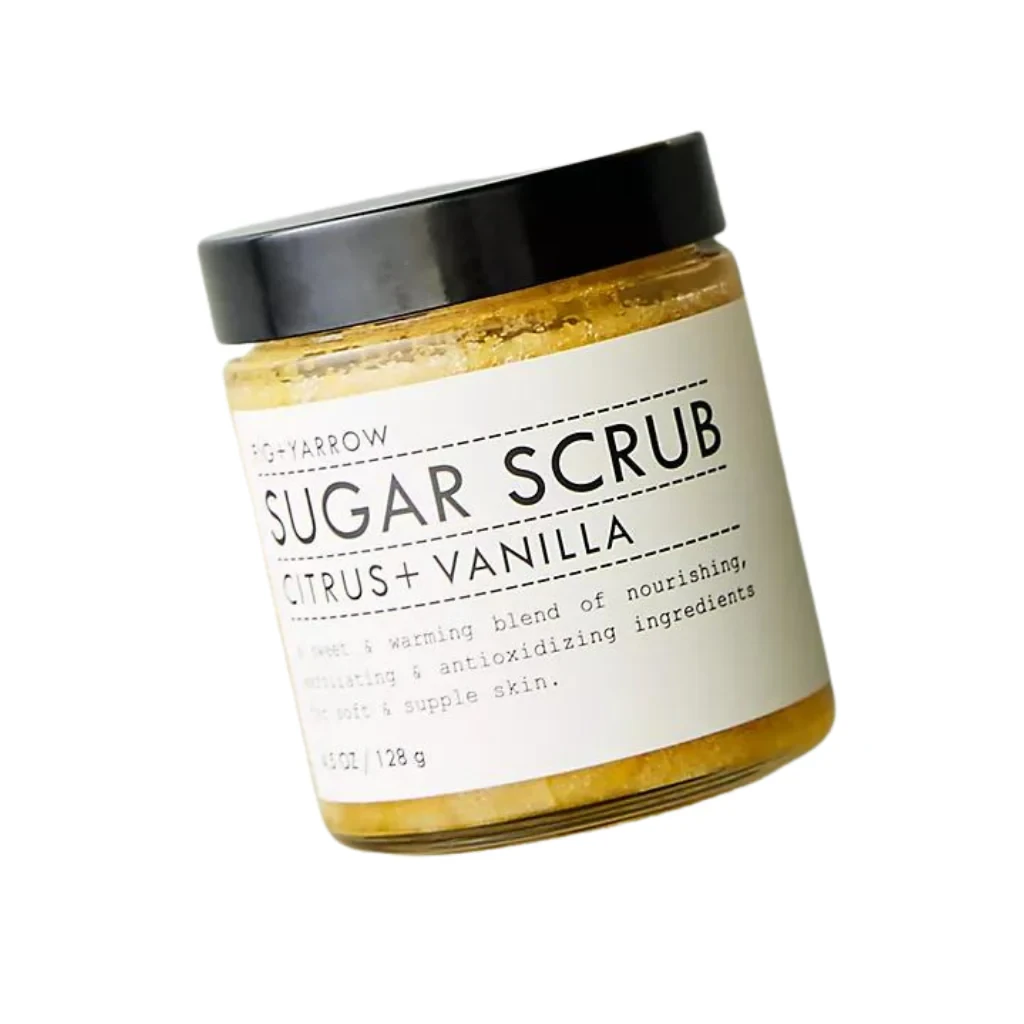 Sugar Scrub Citrus Vanilla Yellow White
