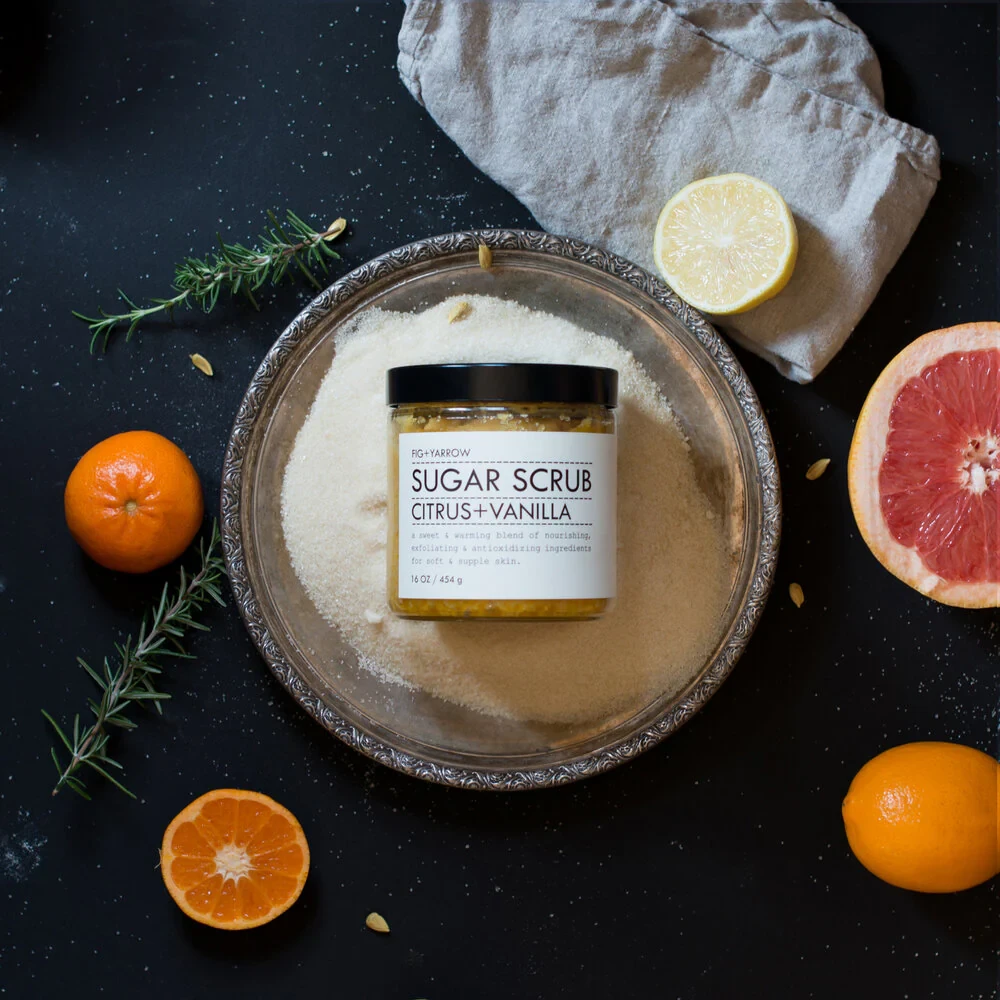 Sugar Scrub Citrus Vanilla Dark Natural