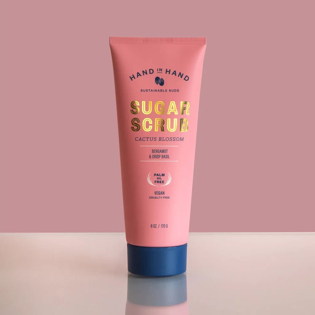 Sugar Scrub Tube Pink Sustainable Vegan