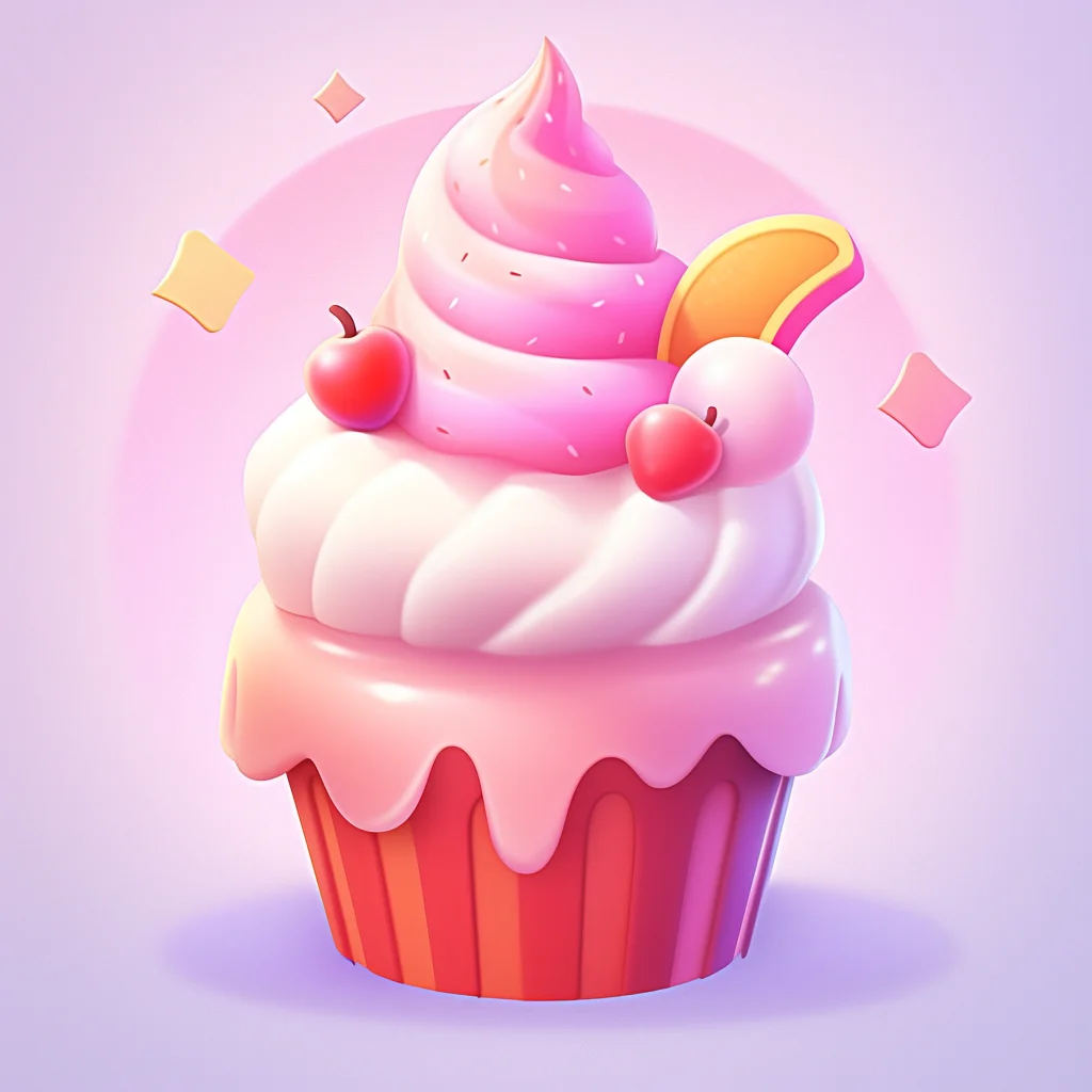 sundae 3D icon game cartoon cute lovely