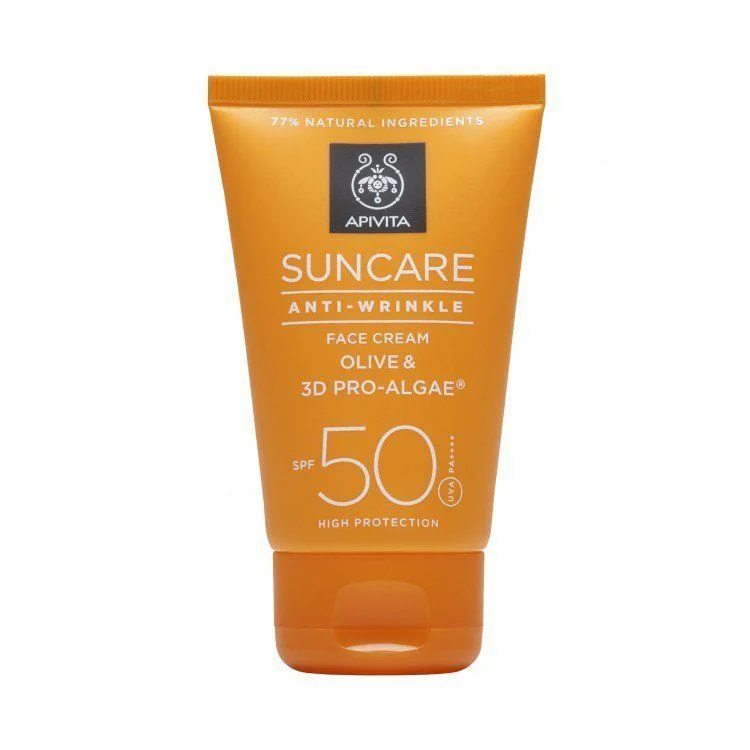 Sunscreen Anti-Wrinkle Tube Orange Algae Olive
