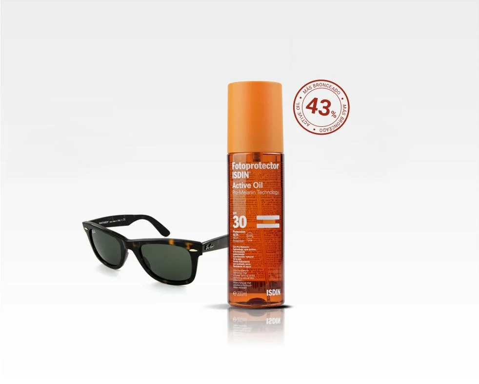 Sunscreen Spray Bottle Orange Pump Bronzing