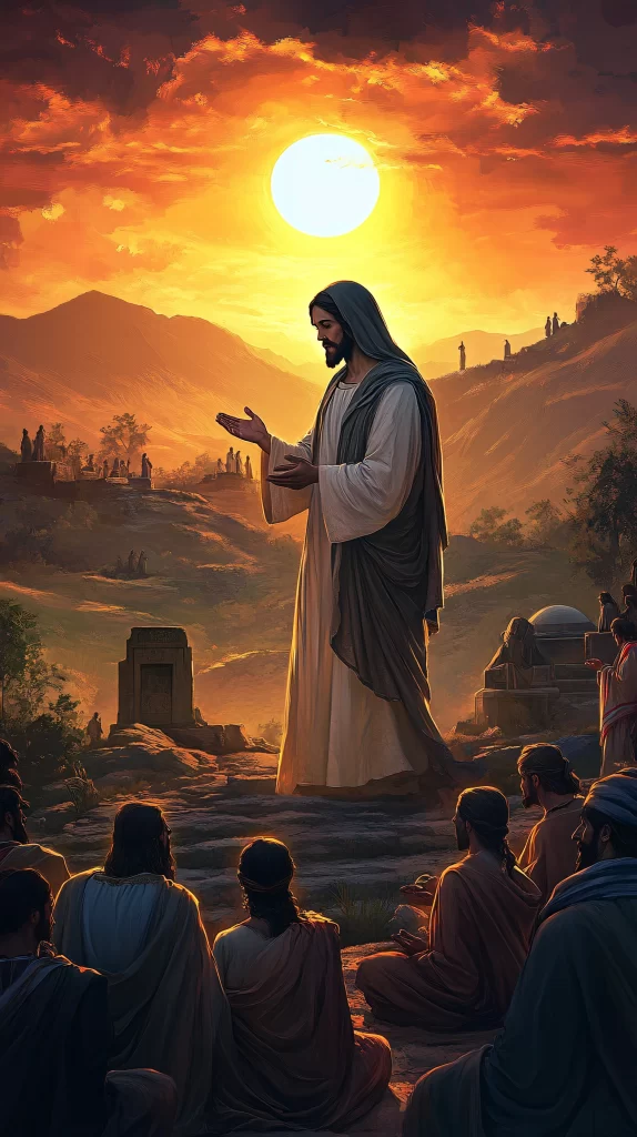 Sunset Sermon Orange Light Sky