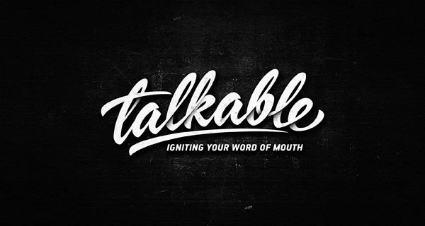 Talkable Black White Logo