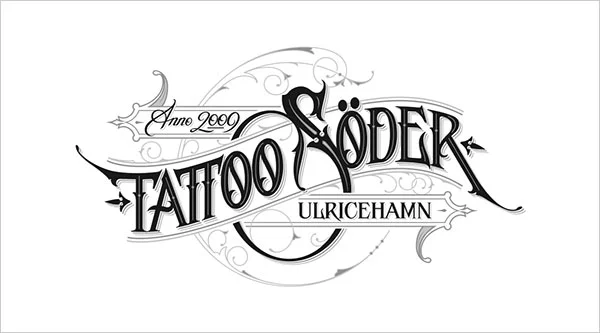 Tattoo Söder Black White Logo
